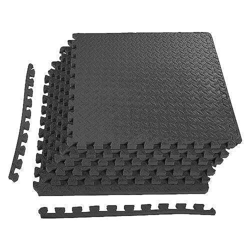 BalanceFrom Puzzle Exercise Mat 3/4' Thick, EVA Foam Gym...