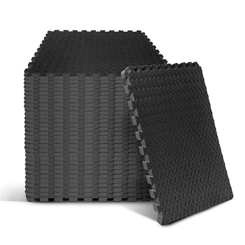 Foam - EVA Foam Interlocking Mats - Black 3/4in 120sqft