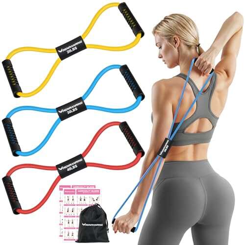 RENRANRING Figure 8 Fitness Resistance Bands with Handles...