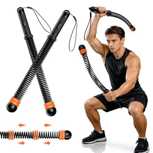 RENRUI Cordless Battle Ropes with Adjustable Resistance...