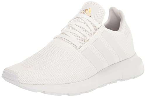 adidas Womens Swift Run White/White/Gold Metallic 10