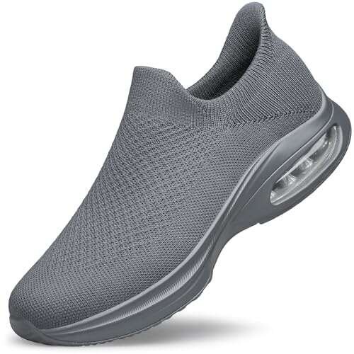 Men's Hands Free Slip on Walking Shoes Non-Slip Air-Cushion...
