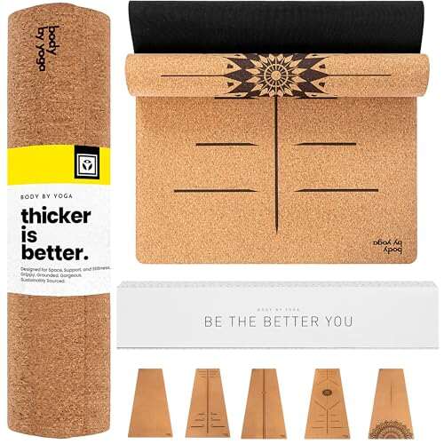 Luxury Cork Yoga Mat - Non Slip, Extra Thick.