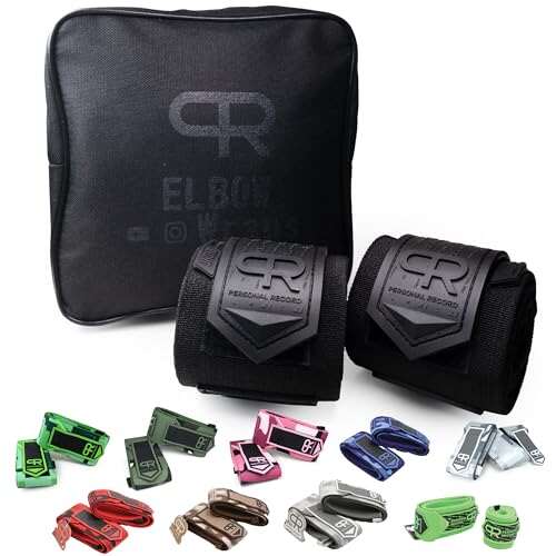 PR Personal Record Elbow Wraps for Weightlifting, Heavy...