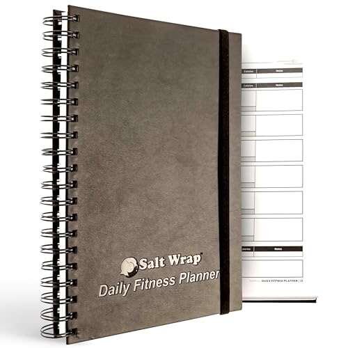 SaltWrap Daily Fitness Planner - Gym Workout & Food Log