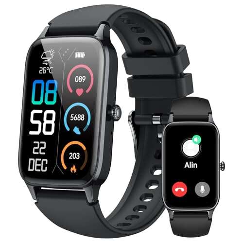 Jugeman Smart Watch for Men Women, 1.57
