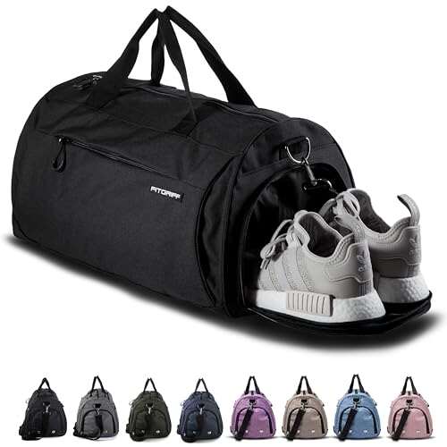 Fitgriff® Gym Bag for Men & Women with Shoe Compartment