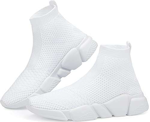 Santiro Mens Slip On Shoes Lightweight High Top Athletic
