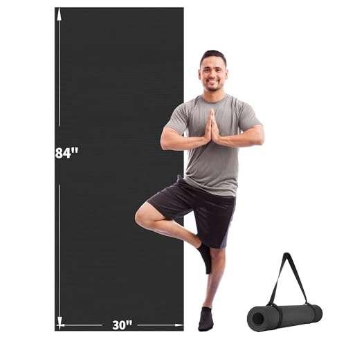 CAMBIVO Yoga Mat for Women and Men, Extra Long Wide