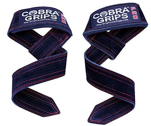 Lifting Straps Suede Leather Deadlift by Cobra Grips Wrist...
