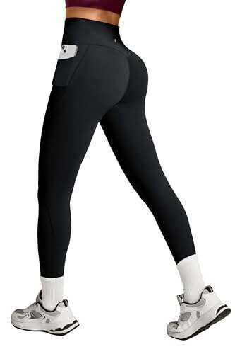 Heathyoga Scrunch Butt Lifting Leggings with Pockets, Tummy...