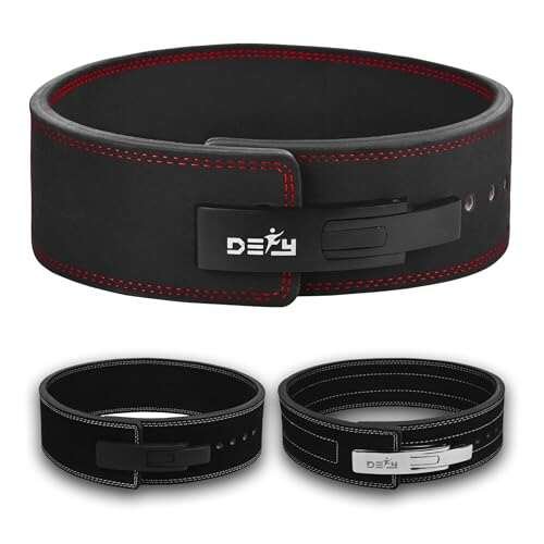 DEFY Power Lifting Belt Lever Buckle Genuine Leather 10MM