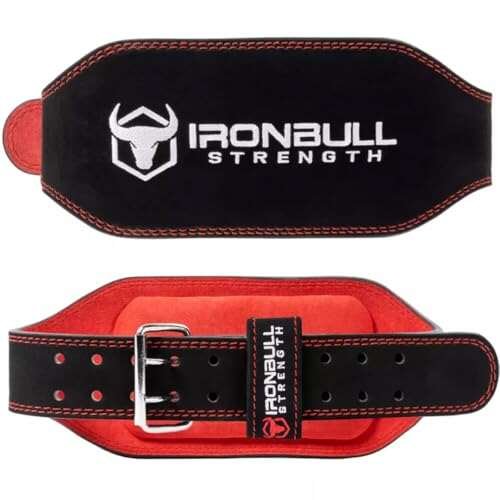Iron Bull Strength Padded Weightlifting Belt - Suede...