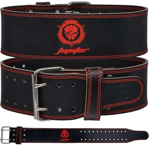 Weight lifting Belt (6mm Thick) - Genuine leather back...