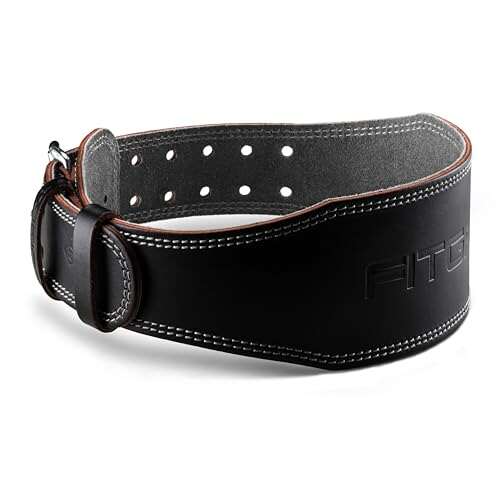 Fitgriff® Classic Weight Lifting Belt (100% Leather) Back...