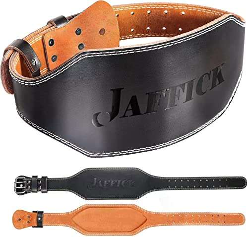 Genuine Leather Weight Lifting Belt for Men Lumbar Back...