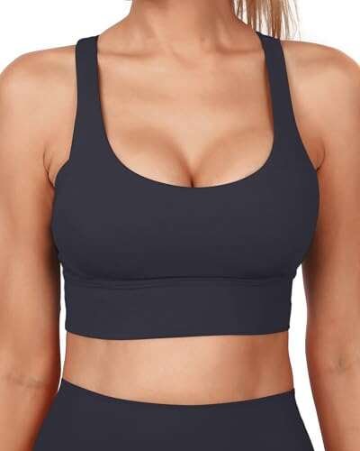 Grace Form Strappy Sports Bra for Women Padded Push Up