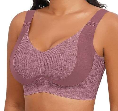 Xcutting Womens Seamless Wireless Supportive Bras Push Up...