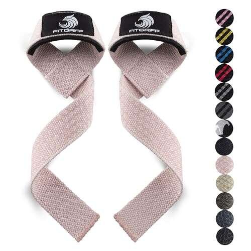 Fitgriff® Lifting Wrist Straps for Weightlifting, Gym,...