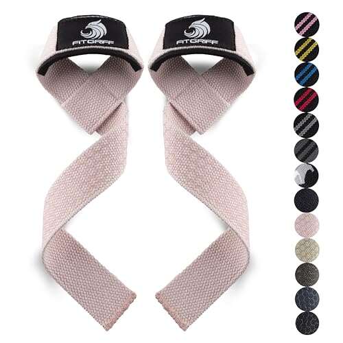 Fitgriff® Lifting Wrist Straps for Weightlifting, Gym,...