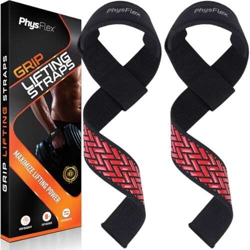 Grip Lifting Straps for Anti-Slip Weightlifting and...
