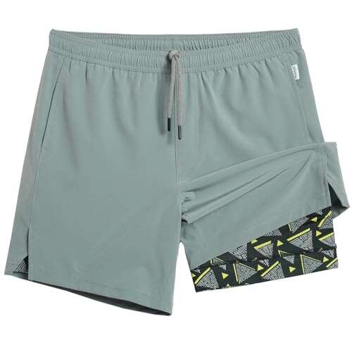maamgic Gym Shorts for Men 7 inch 2-in-1 Quick Dry