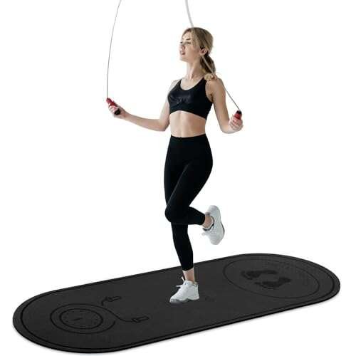 dofopo Jump Rope Mat 71