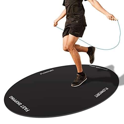 Flowort Jump Rope Mat，Large Rubber Exercise Indoor Outdoor,...