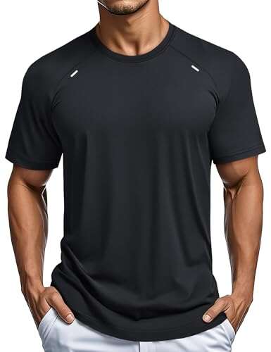 MAGCOMSEN Dry Fit Shirt for Men Short Sleeve Running Gym