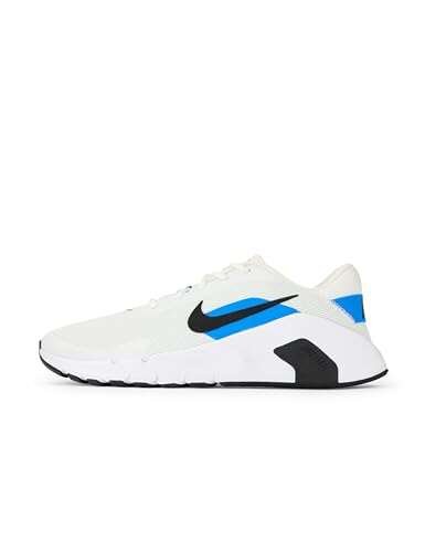 Nike Men's Flex Train Workout Shoes, White/Black-Blue Hero,...