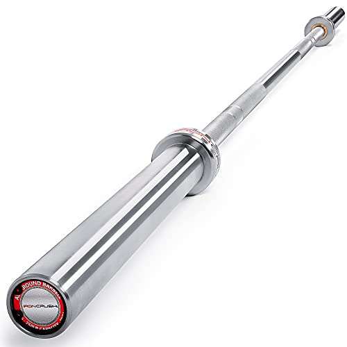Iron Crush Olympic Barbell - Multifunction 7-Foot Weight...