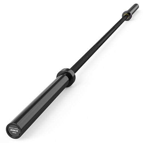 HANDBODE 7 ft Olympic Barbell 45 lb, 1000lb capacity black