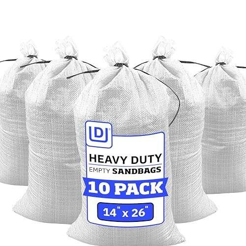 DURASACK Heavy Duty Sand Bags with Tie UV Protected 50lb
