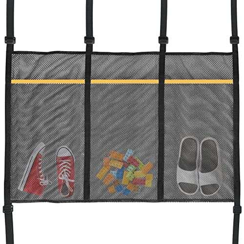 Mordx Trampoline Shoes Bag, 3 Pouch Storage Mesh Organizer