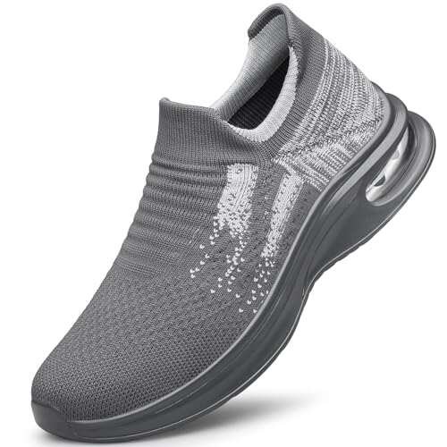 Mens Slip On Walking Shoes Non Slip Lightweight Breathable...
