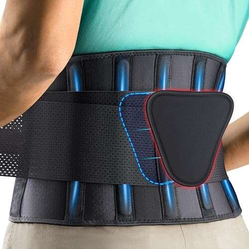 FEATOL 4XL Lumbar Support Belt for Men Lower Back Pain