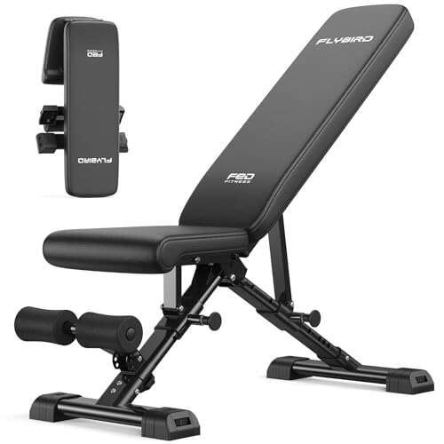 FLYBIRD WB5 Weight Bench, ASTM-Certified 800LBS Adjustable...