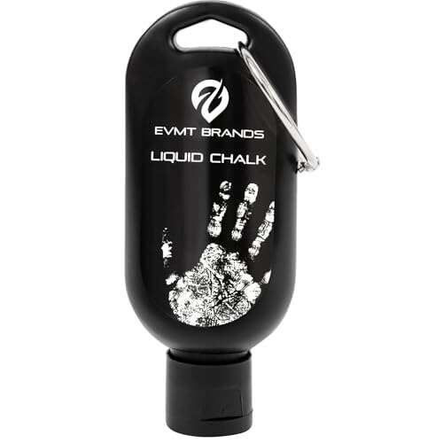 EVMT Brands Liquid Chalk, Mess Free Gym Grip Chalk
