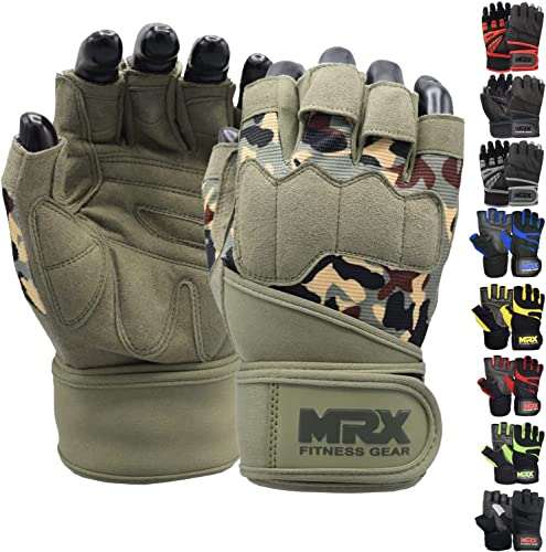 MRX Weightlifting Gloves for Men Workout Gloves with Wrist...