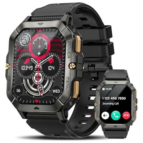 Military Smart Watches for Men (Answer/Make Calls), Android...