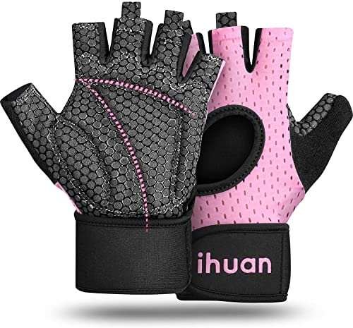 ihuan Breathable Weight Lifting Gloves: Fingerless Workout...