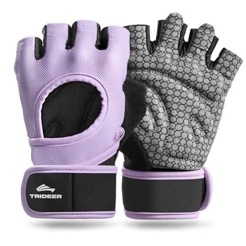 Trideer Weight Lifting Gloves for Women Men with Wrist...