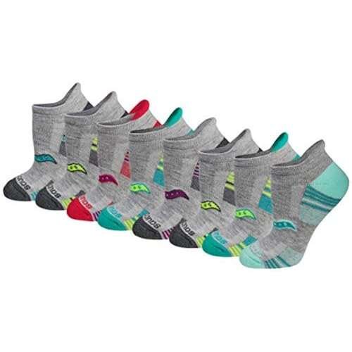 Saucony Women's RunDry Performance 8, 16 Pairs Heel Tab...