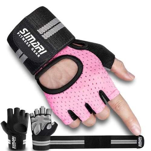 SIMARI Breathable Workout Gloves for Women Men, Padded...