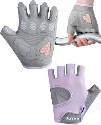Jaffick Workout Gloves for Women Lightweight | Non-slip Grip