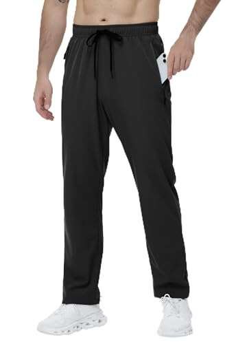 Nakvoc Mens Athletic Sweatpants Pants Water Resistant Quick...