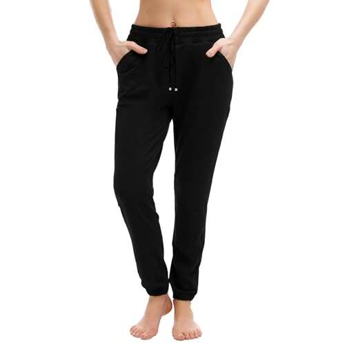Walifrey Womens Joggers with Pockets, Drawstring Sweatpants...