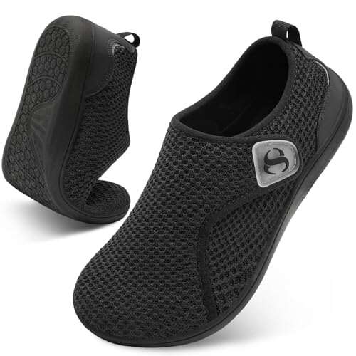 Scurtain Womens Neuropathy Shoes Wide Toe Box Diabetic...