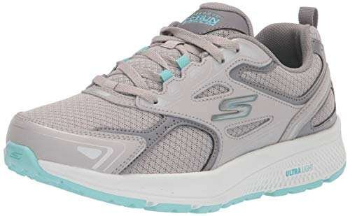 Skechers Women's Go Run Consistent Sneaker, Gray/Turquoise,...