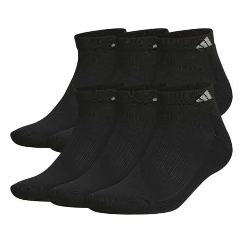 adidas Mens Athletic Cushioned Low Cut Ankle Socks 6 Pairs